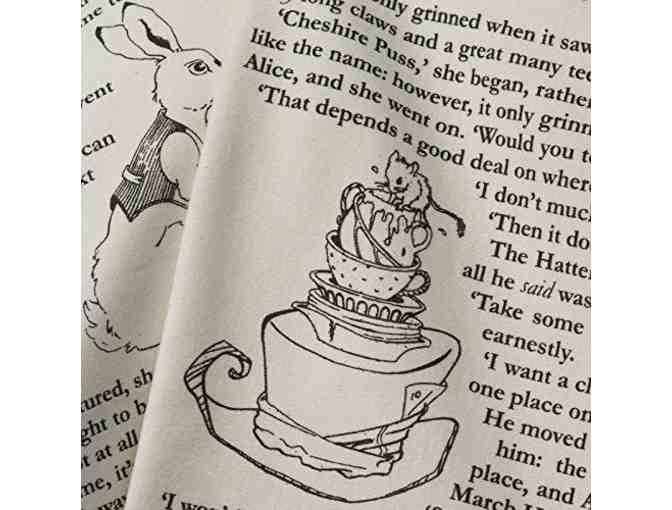 'Alice in Wonderland' Book Scarf!  Delightful, Cozy, Warm & Unique Gift!