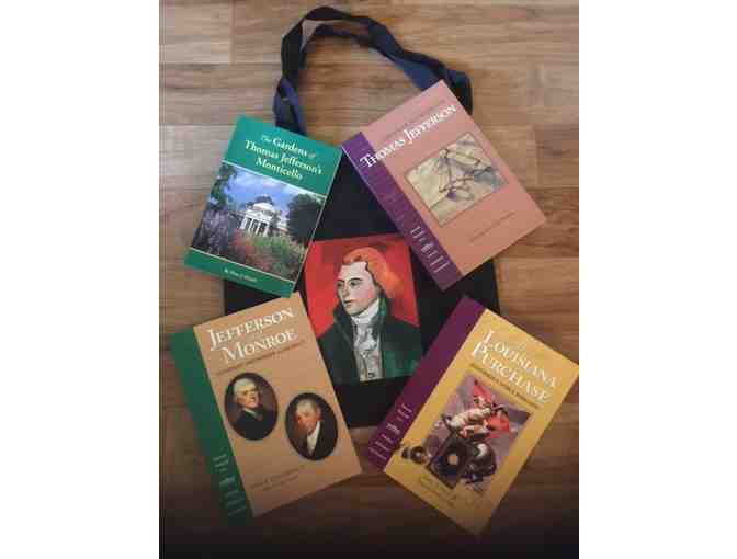Distinctive 'Thomas Jefferson Tote Bag' Loaded with Four Books and Ken Burn's DVD!