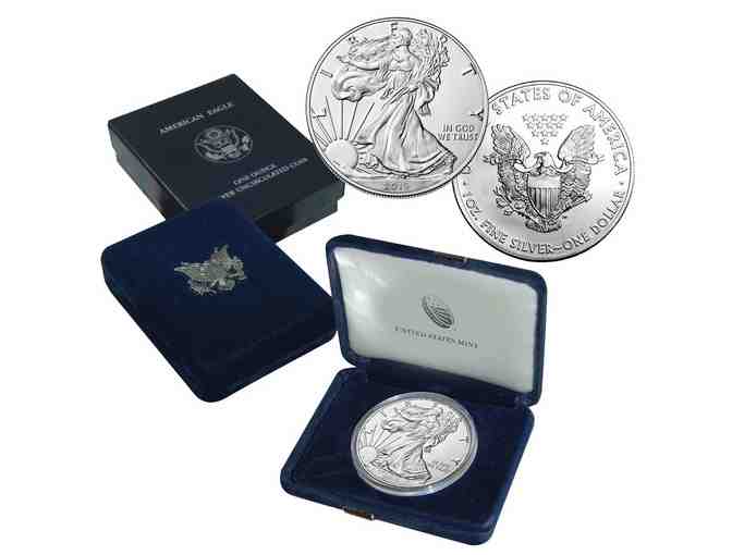 2019 American Silver Eagle Coin $1 Brilliant Uncirculated US Mint Box