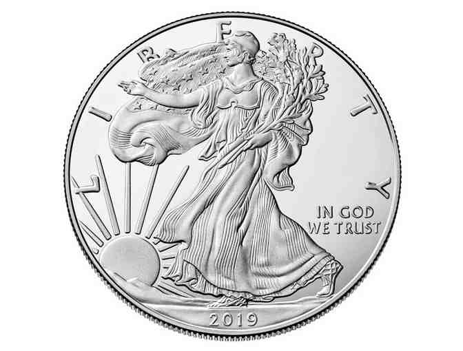 2019 American Silver Eagle Coin $1 Brilliant Uncirculated US Mint Box