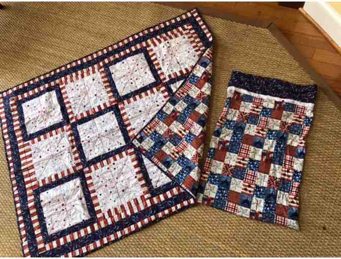 Future Family Treasure!  'Lap Quilt' or 'Baby Quilt' with Matching Pillowcase!