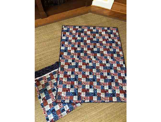 Future Family Treasure!  'Lap Quilt' or 'Baby Quilt' with Matching Pillowcase!