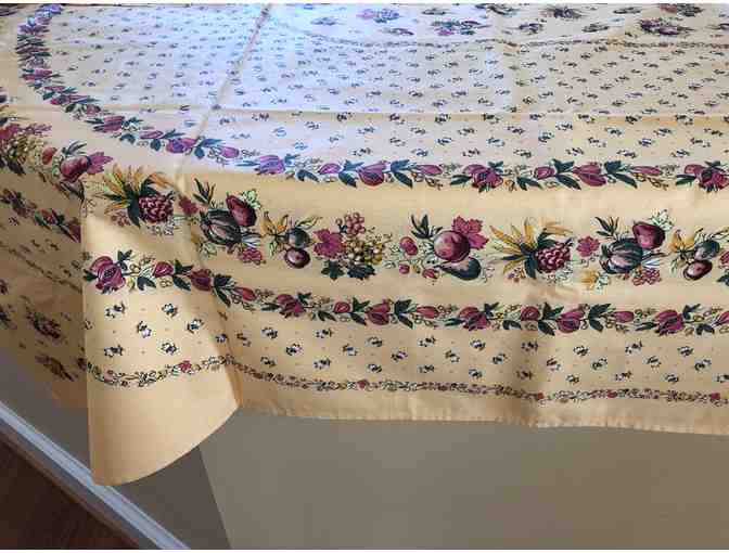 Tablecloth from Provence, France!  68' wide x 108' long