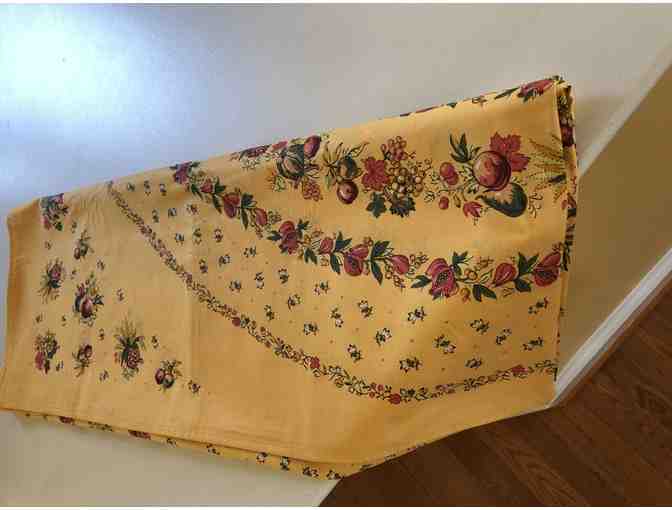 Tablecloth from Provence, France!  68' wide x 108' long