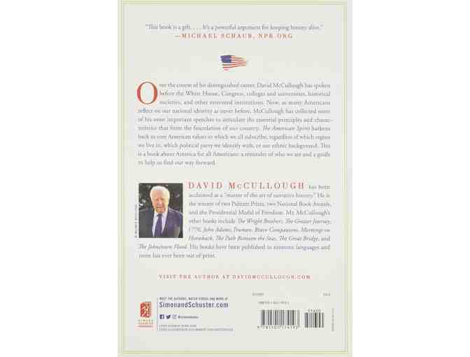 'The American Spirit and What We Stand For' by David McCullough! A Treasure!