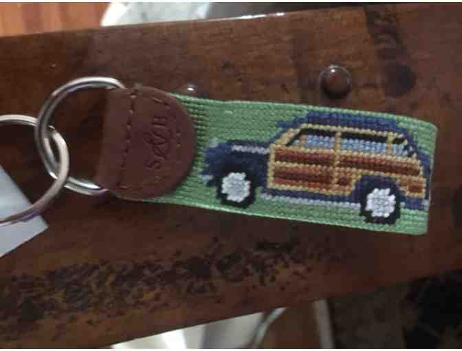 Gift/Stocking Stuffer! Key Fob by Smathers & Branson! 'Woody' Needlepoint!