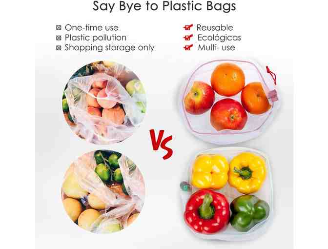 Resuable And Washable Produce Bags Plus Trader Joe's Texas Grocery Bags!