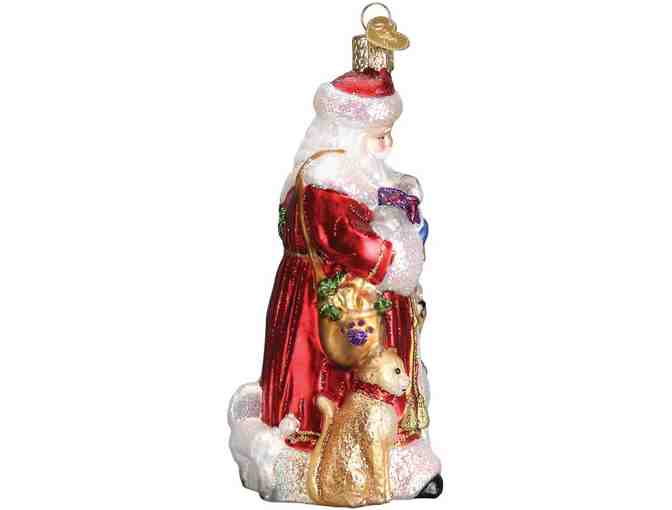 Christmas Glass Blown Ornament by Old World 'Santa'S Furry Friends'!