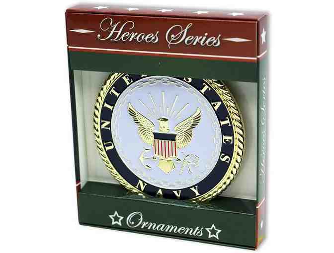 Navy 'Heroes Series' Holiday Ornament - Officially Licensed Navy Medallion!