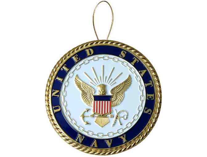 Navy 'Heroes Series' Holiday Ornament - Officially Licensed Navy Medallion!