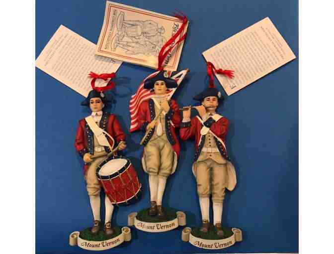 Mount Vernon Colonial Collection Christmas Ornaments!  Set of 3!