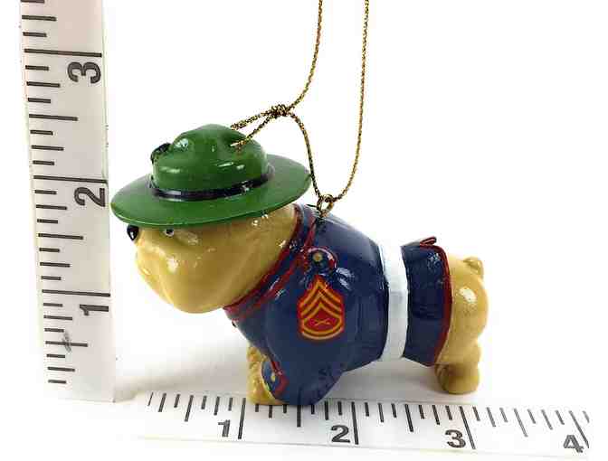 Kurt Adler U.S. Marine Corps Resin Bulldog Ornament