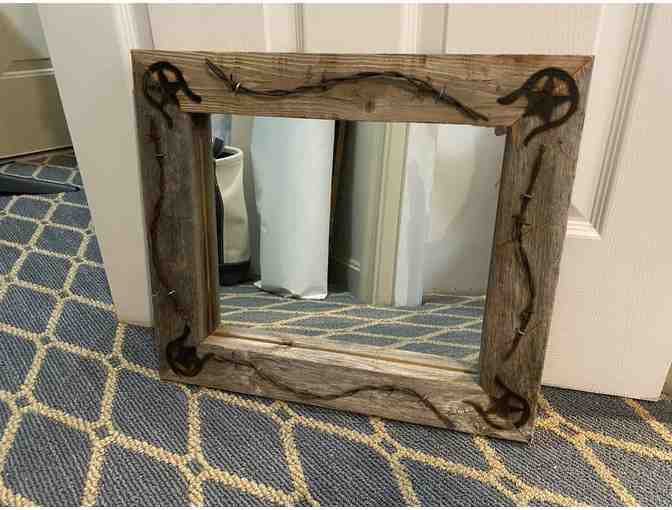 Handmade Barbed Wire Mirror