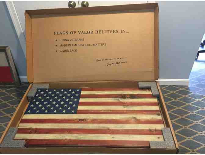 Flags of Valor's 'Welcome Home' American Flag!  Combat Veterans Own & Make!