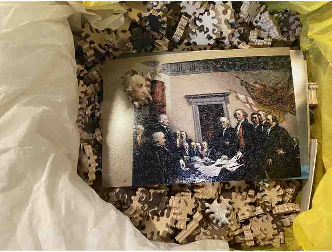 Signing of The Declaration of Independence Baltic Birch Puzzle *one of a kind*
