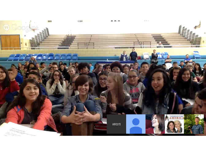 A Club or Classroom SKYPE Session with 'We The Future' Contest Winners Janine Turner!
