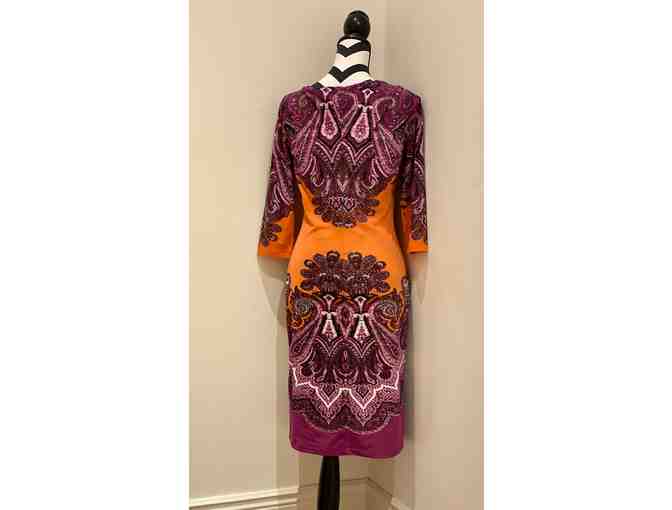 NEW! With Tag! Stunning Roberto Cavalli Pattern Dress with Gold Pin