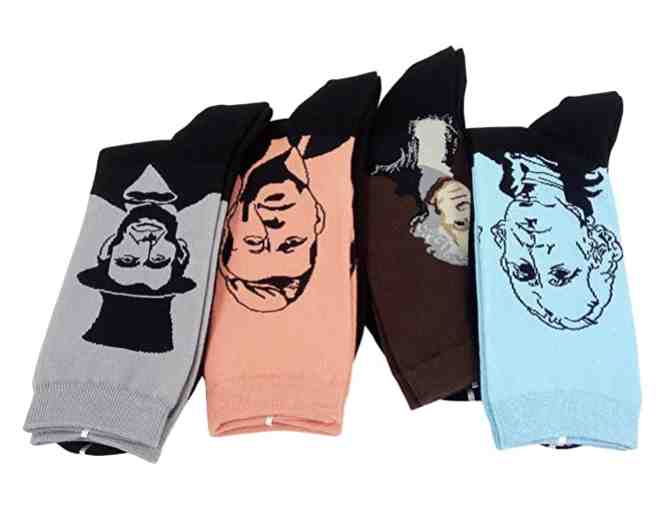 Fun Patterned Dress Socks with the Presidents on them!