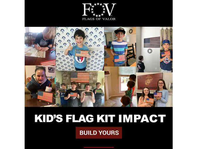 A Veteran Owned Business: Help Your Kids Create an American Flag! 'Kids Flag Build Kit'
