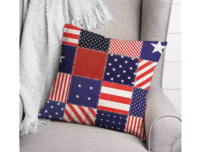 USA Quilt 18x18 Throw Pillow