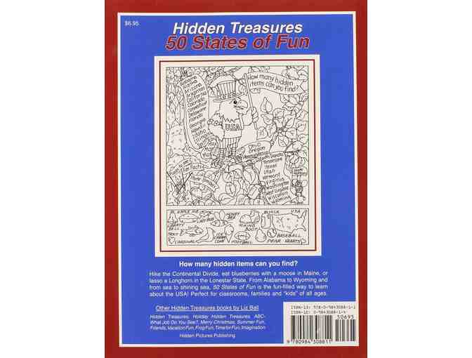 '50 States of Fun--Hidden Treasures' by Liz Ball, Autographed!  Ideal for Every Age!