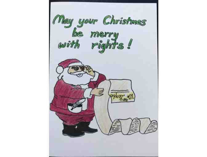 The Complete Series - 5 boxes (15 cards each) - of Constituting America Christmas Cards!