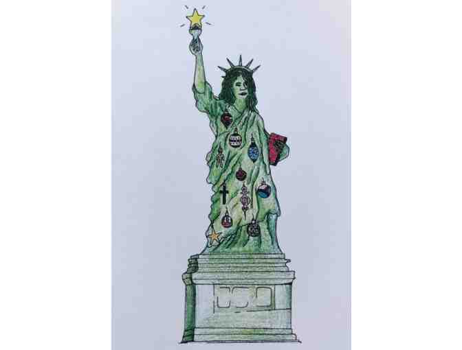 The Complete Series - 5 boxes (15 cards each) - of Constituting America Christmas Cards!