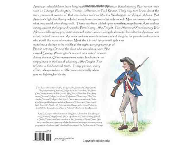NEW Book by Tara Ross! 'She Fought, Too: Stories of Revolutionary War Heroines'!