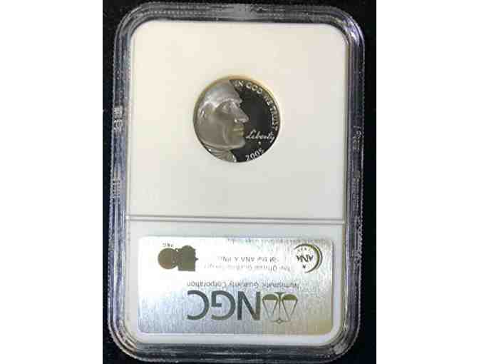 Collectible! Jefferson Nickel - Buffalo/Bison - 2005 S Proof; Professionally Graded!