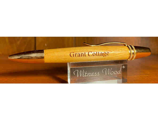 Handmade Pen From Grant Cottage Accompanied By The General's Famous Memoirs And Ornament