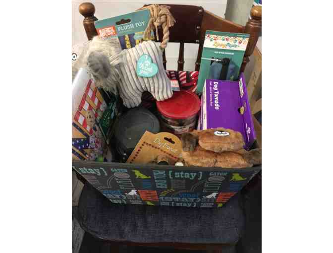 Fabric Covered Doggie Box Loaded with Treasures and Love for Your Dog!