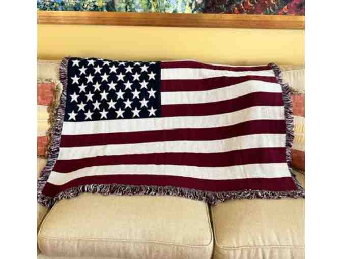 Mini American Flag Throw