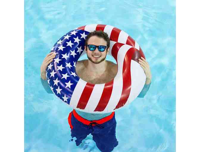 Swimline 36' Inflatable Patriotic American Flag Swimming Pool Float (3 Pack)