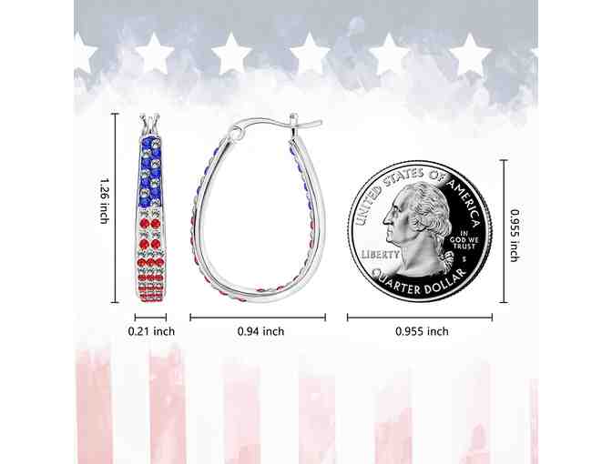 Patriotic Hoop Earrings