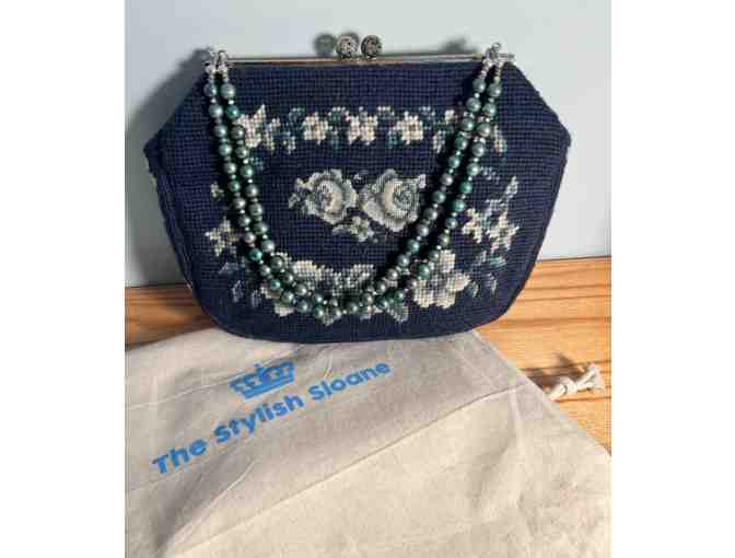 Vintage Needlepoint Bag- The Stylish Sloane