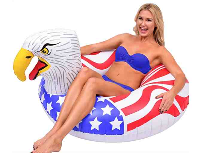 Screaming Eagle American Flag Pool Float - Photo 1