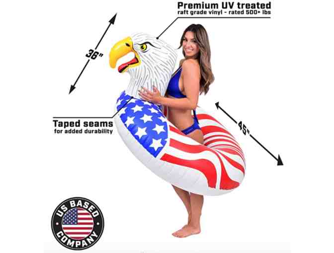 Screaming Eagle American Flag Pool Float - Photo 3