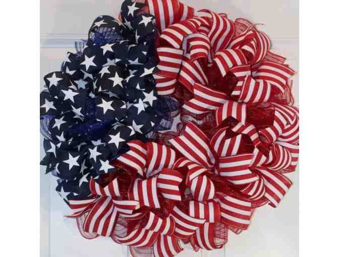 Patriotic Ribbon Wreath - Photo 2