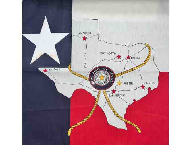 Texas State Map Bandana Flag - Photo 1