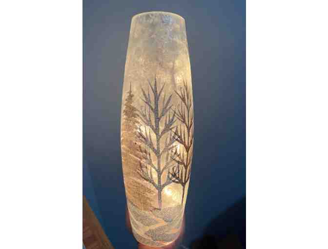 Set of 4 Winter Wonderland Lighted Vases
