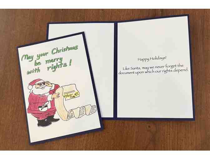 Set of 20 Constituting America's Original Chrismas Cards