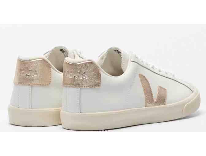 A pair of Veja Esplar Leather Sneakers- Women's Size 8