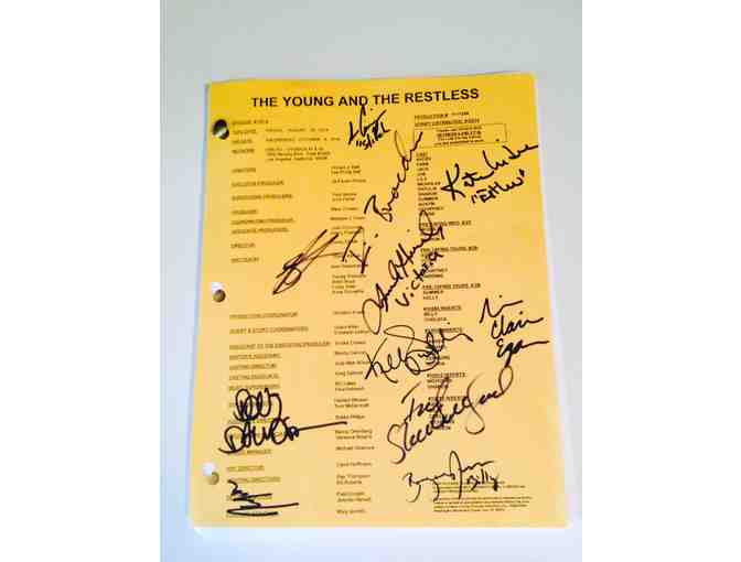 The Young and the Restless Behind-the-Scenes Set Tour, Autographed Script & Swag Bag