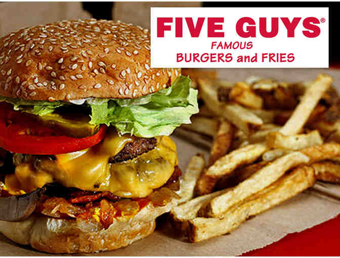FIVE GUYS BURGERS &amp; FRIES - $25 IN GIFT CARDS - Photo 1