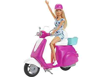 MATTEL - BARBIE DOLL AND SCOOTER