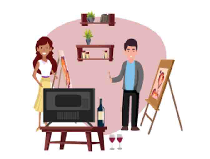 PAINT AND SIP LIVE - VIRTUAL PAINT + SIP EVENT FOR TWO (2) #1