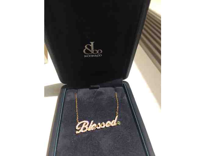 Jacob & Co. Rose Gold and Diamond 'Blessed' Necklace
