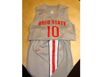 Game Worn Nike Ohio State Men's Basketball Uniform - #10 Eddie Days