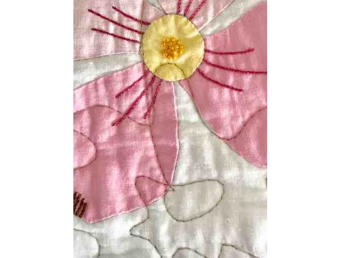 Handmade Dogwood Applique Quilt