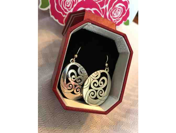 Brighton Collectibles Silver Earings and Necklace